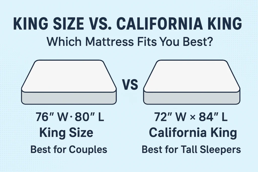 king vs california king mattress size
king size mattress for couples
california king mattress for tall sleepers