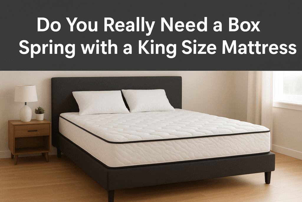 King size mattress with box spring support for better comfort
King size mattress on a platform bed without box spring
Do you need a box spring with a king size mattress comparison chart
King size mattress on adjustable bed frame replacing box spring